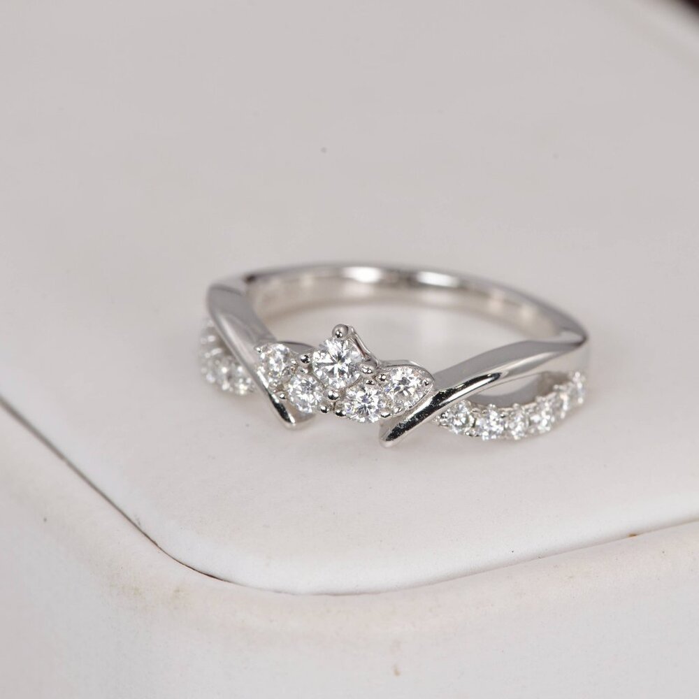 Certified Moissanite Ring Guard Enhancer Band Ring 925 - Picture 13 of 16